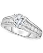 Trumiracle Diamond Engagement Ring (1-1/2 Ct. T.w.) In 14k White Gold