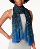 Calvin Klein Ombre Dot Chiffon Scarf & Cover-up