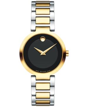 Movado Women's Swiss Modern Classic Two-tone Stainless Steel Bracelet Watch 28mm 0607102