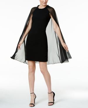 Calvin Klein Cape Sheath Dress
