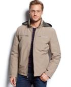 Kenneth Cole Hooded Quilt-lined Softshell Jacket