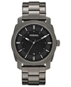 Fossil Men's Machine Gray Tone Stainless Steel Bracelet Watch 42mm Fs4774