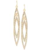M. Haskell For Inc International Concepts Double Navette Pave Crystal Earrings, Only At Macy's