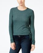 Chelsea Sky Thermal Lace-up Top, Only At Macy's