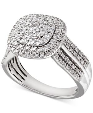 Diamond Cluster Composite Engagement Ring (3/4 Ct. T.w.) In 14k Gold