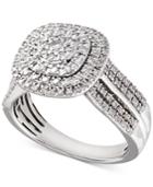 Diamond Cluster Composite Engagement Ring (3/4 Ct. T.w.) In 14k Gold