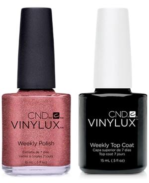 Creative Nail Design Vinylux Untitled Bronze Nail Polish & Top Coat (two Items), 0.5-oz, From Purebeauty Salon & Spa