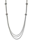 Inc International Concepts Silver-tone Pave Accented Layer Necklace, Only At Macy's