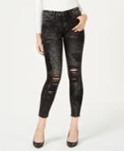Guess Sexy Curve Ripped Embroidered Skinny Jeans