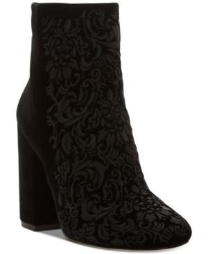 Jessica Simpson Wovella Block-heel Booties Women's Shoes