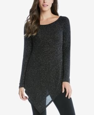 Karen Kane Asymmetrical Metallic Top