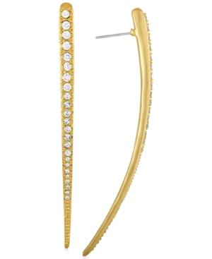 Rachel Rachel Roy Gold-tone Pave Tusk Drop Earrings