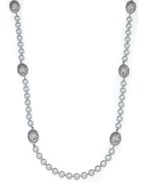 Charter Club Large Bead & Imitation Pearl Long Necklace, Created For Macy's
