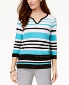 Alfred Dunner Play Date Striped Top