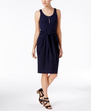 Bar Iii Knot-front Sheath Dress, Only At Macy's