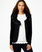 Charter Club Ruffle-detail Sweater Blazer, Only At Macy's
