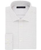 Tommy Hilfiger Men's Fitted Performance Stretch Flex Collar Check Dress Shirt