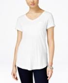 Style & Co V-neck Tee
