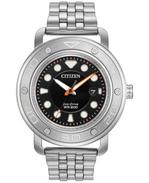 Citizen Men's Eco-drive Stainless Steel Bracelet & Interchangeable Strap Watch 46mm Aw1530-65e