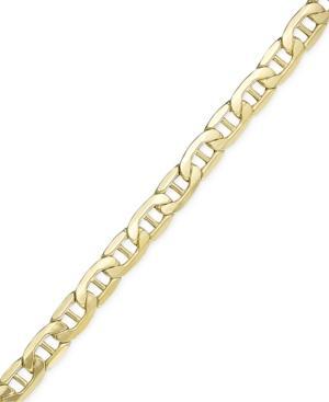 Marine Link Chain 9" Bracelet In 14k Gold