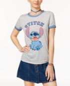 Disney Juniors' Stitch Graphic Ringer Tee