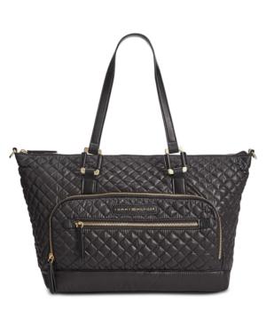Tommy Hilfiger Alva Nylon Quilted Satchel