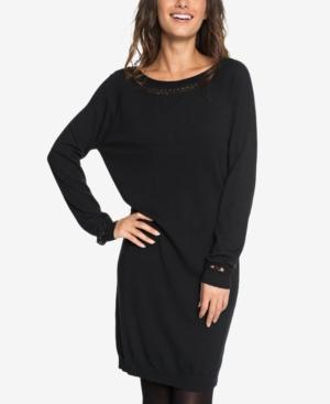 Roxy Juniors' V-back Sweater Dress