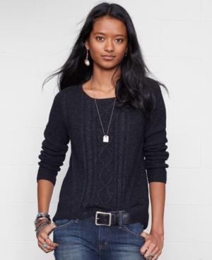 Denim & Supply Ralph Lauren Cable-knit Crew-neck Sweater