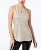 Inc International Concepts Sequinned Halter Top, Created For Macy's