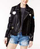 William Rast Alexa Patched Faux-leather Jacket