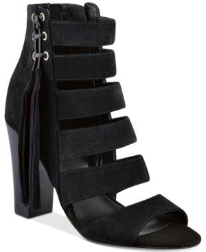 Guess Women's Blasa Suede Block-heel Sandals Women's Shoes