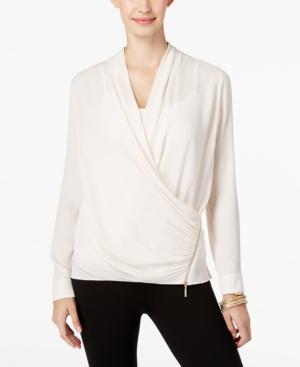 Thalia Sodi Faux-wrap Top, Only At Macy's