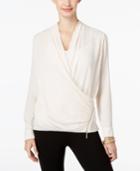 Thalia Sodi Faux-wrap Top, Only At Macy's