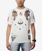 Sean John Men's Alpha Metallic-print Patch T-shirt, Created For Macy's