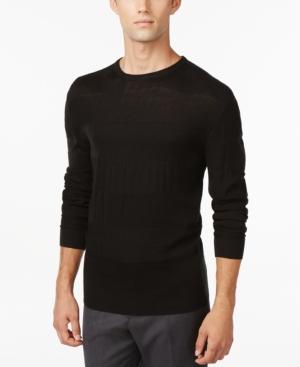 Ryan Seacrest Distinction Rugby Stripe Crew-neck Sweater, Only At Macy's