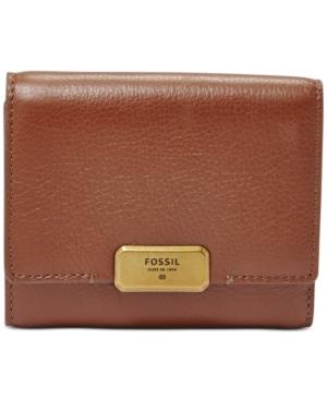 Fossil Emerson Leather Trifold Clutch Wallet