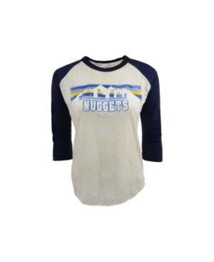 Majestic Women's Three-quarter-sleeve Denver Nuggets Burnout T-shirt