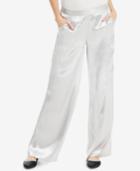 Max Studio London Wide-leg Satin Pants, Created For Macy's
