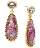 Lonna & Lilly Gold-tone Multi-stone Drop Earrings