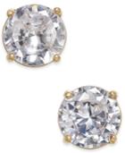 Charter Club Gold-tone Crystal Stud Earrings, Created For Macy's