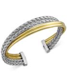 Polished Bangle Bracelet In 14k Gold Vermeil Over Sterling Silver