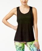 Material Girl Active Juniors' Sheer Open-back Tank Top, Only At Macy's