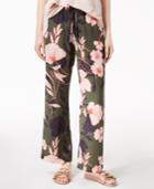 Bar Iii Floral-print Wide-leg Pants, Created For Macy's
