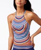 Jag Printed High-neck Tankini Top Women's Swimsuit