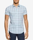 Calvin Klein Men's Fine Check Short-sleeve Shirt