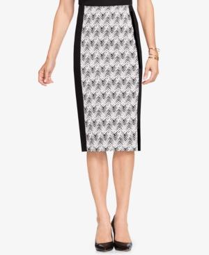 Vince Camuto Jacquard Pencil Skirt