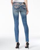 Miss Me Embellished Ripped Medium Blue Wash Skinny Jeans