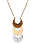 Lucky Brand Tri-tone Pendant Necklace