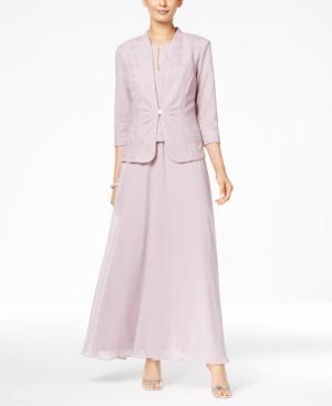 Alex Evenings Lace Pattern Dress And Jacket