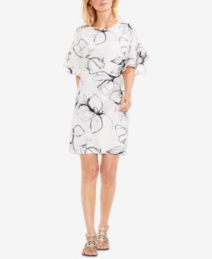 Vince Camuto Tiered Ruffle-sleeve Shift Dress